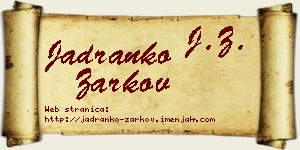 Jadranko Žarkov vizit kartica